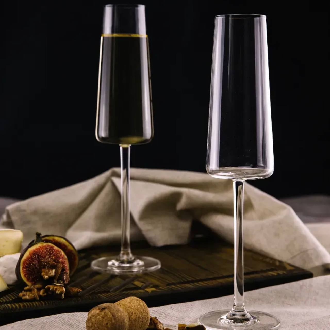 Champagne Glasses “Sparkle Flute”, 6 pcs.