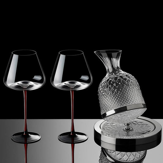 Set: Decanter + 2 Glasses “Tasting Set”