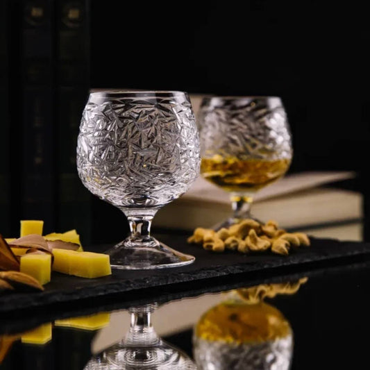 Whiskey Glass Set “Rock Crystal”, 6 pcs.